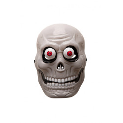 Maska lebka s očima na pružinách